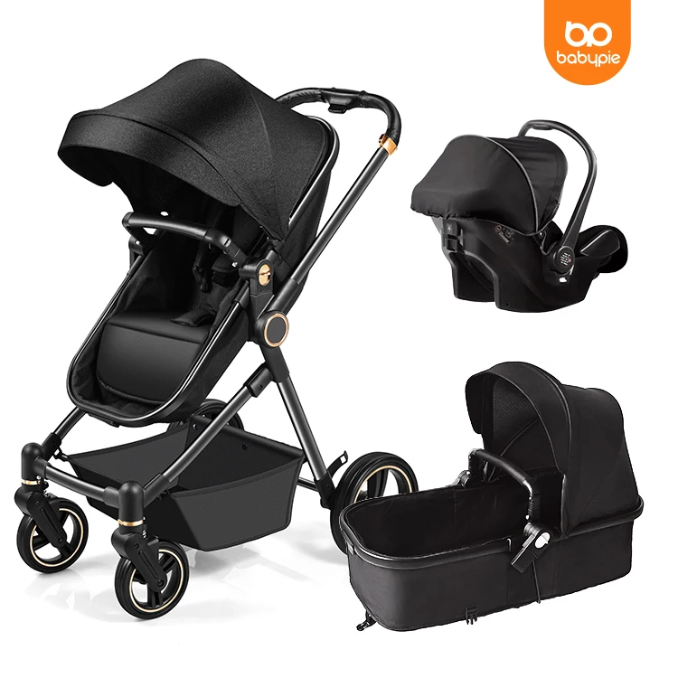 Luxury High Landscape stroller for babies 0-4 years old foldable two-way Oxford baby boys girls pram/carriage