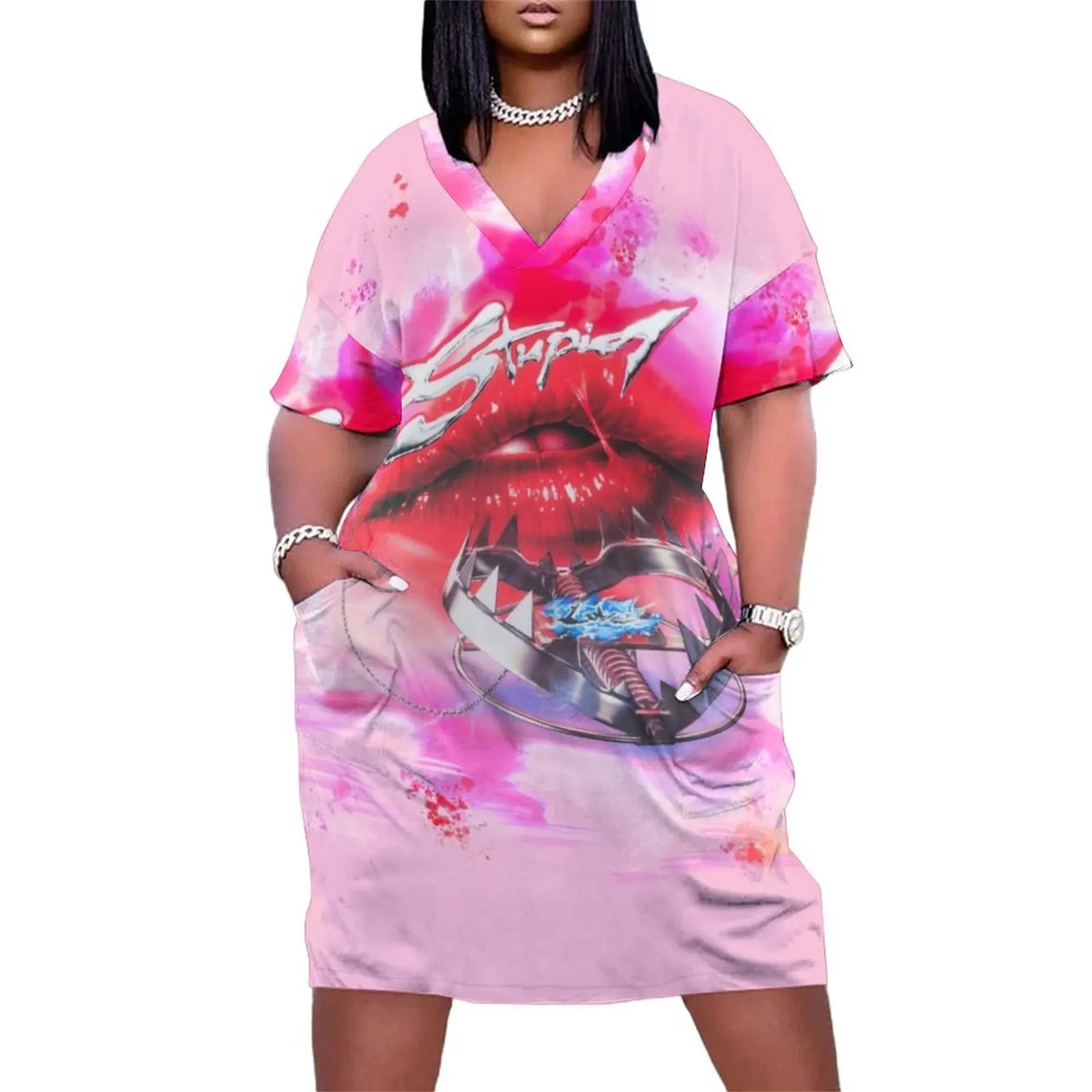 

Stupid Love Loose Pocket Dress women long dresses Dresses gala