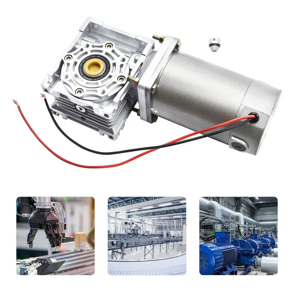 Reductor de engranaje helicoidal de alto par de 24V, Motor de engranaje, impresión de embalaje, maquinaria de ingeniería textil, velocidad 1800RPM, relación de reducción de 50K