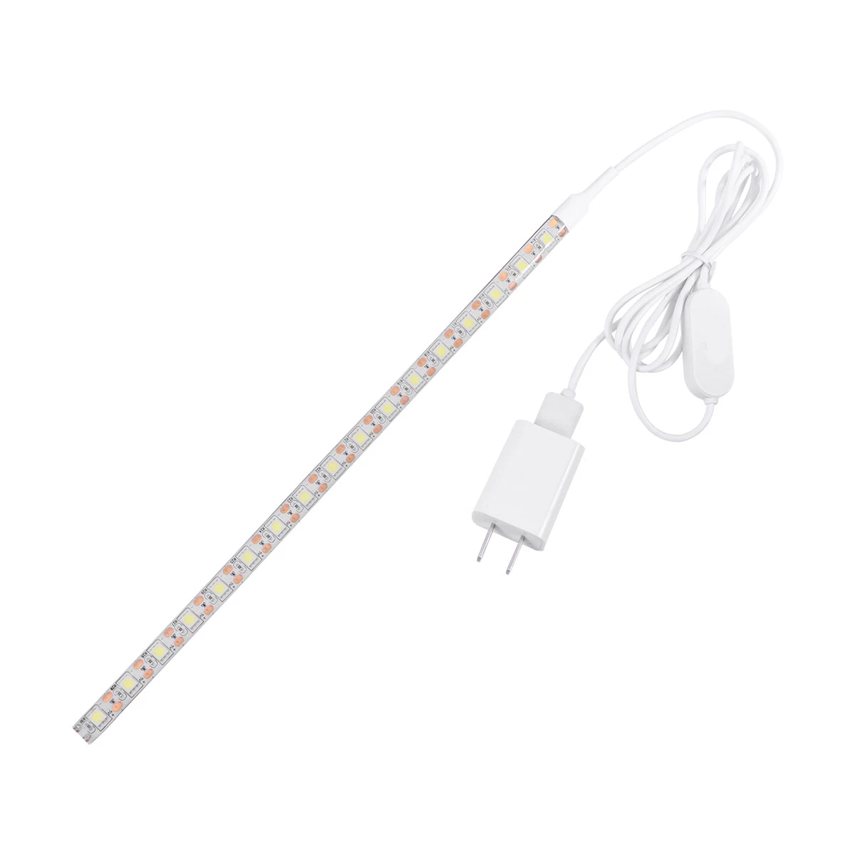 

Pure White 50cm LED Strip USB Powered Touch Sewing Machine Lighting Kit Adhesive Clips Flexible LED Rope Light