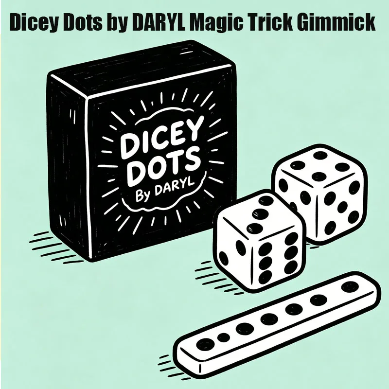 Dicey Dots by DARYL Magic Trick Gimmick Close Up Magic Stage Magic Props Mentalism Illusion Trick for Magicians Accessories