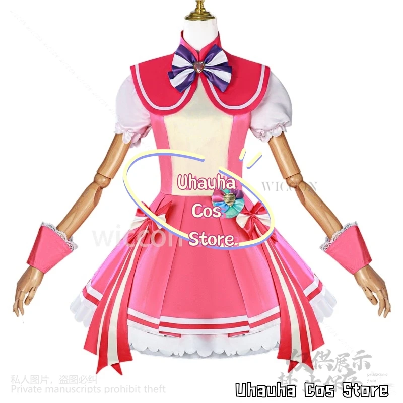 Anime Maravilhoso Precure! Cura maravilhoso cosplay inukai komugi traje vestido adorável uniforme lolita peruca para meninas mulher personalizado