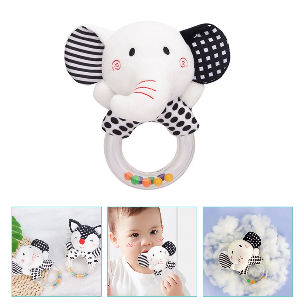 Baby Tafelbel Rammelaar Baby Cartoon Grip Schudgeluid Draagbaar voor pasgeboren concentratie en intelligentiegroei