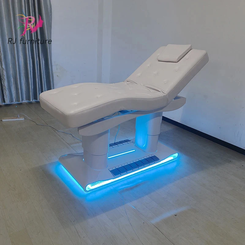 Modern Luxury Foldable 4 Motor Massage Bed Medical Grade Spa Treatment Table Gym Use Stainless Steel