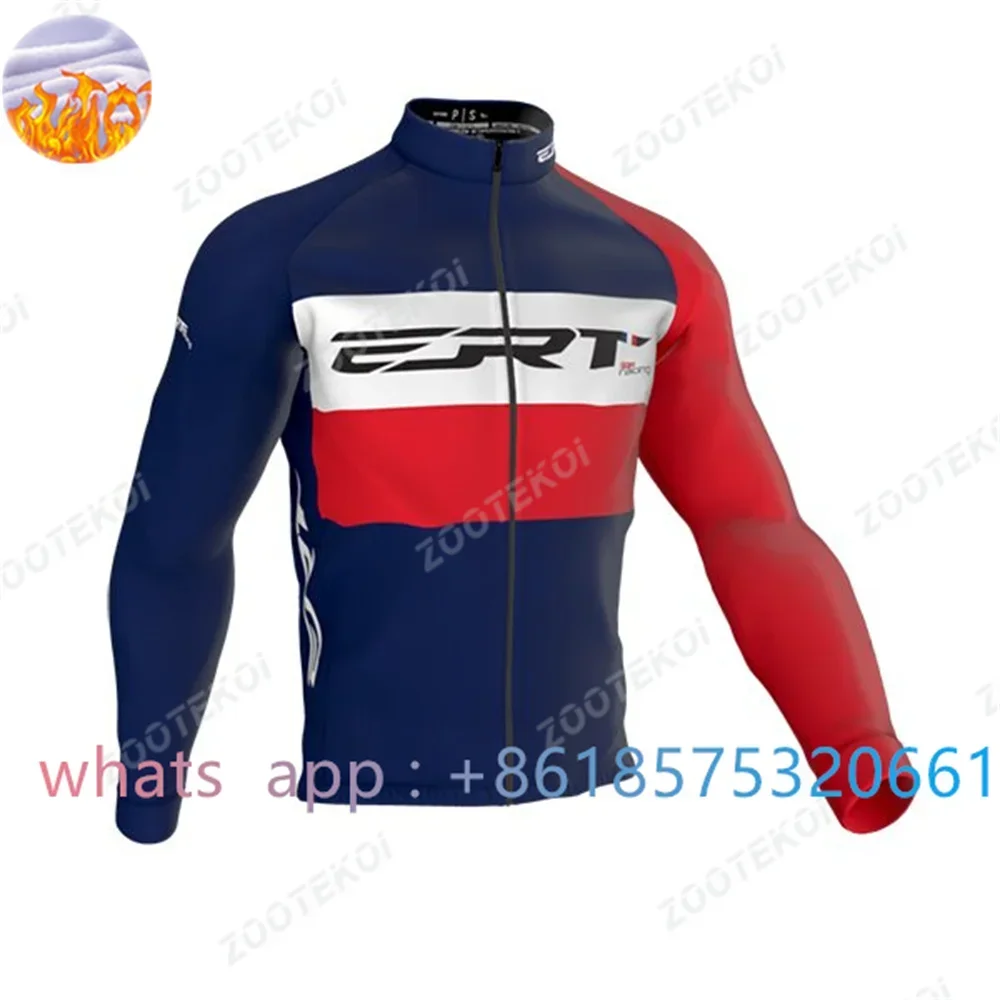 Pro Cycling Team Winter Thermal Fleece Bicycle Long Sleeve Cycling Jersey Men Clothing Outdoor Bike Clothing Ropa Ciclismo