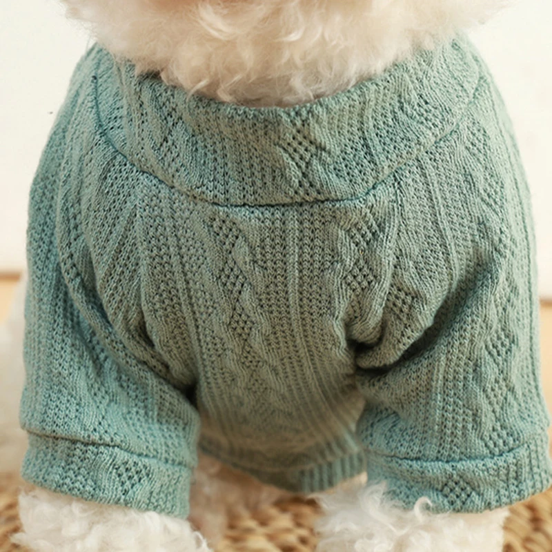 Puppy Cat Sweater Winter Warm Dog Clothes for Small Dogs Pet Knitted Vest Dachshund Costume Schnauzer Chihuahua Yorkie Sweaters