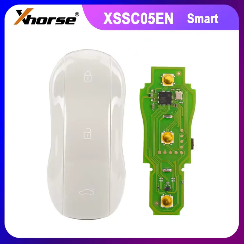 

1/2/5 шт. Xhorse XSSC05EN XM38 TOY.T универсальный смарт-ключ в стиле суперкара, мраморно-серый цвет, 3 кнопки