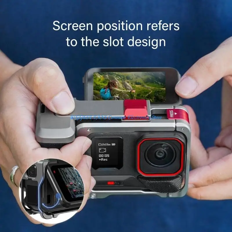 Portable Aluminum Camera Stabilizer Quick Release Cage Action Camera Expansion Bracket For 1/2 Accessories