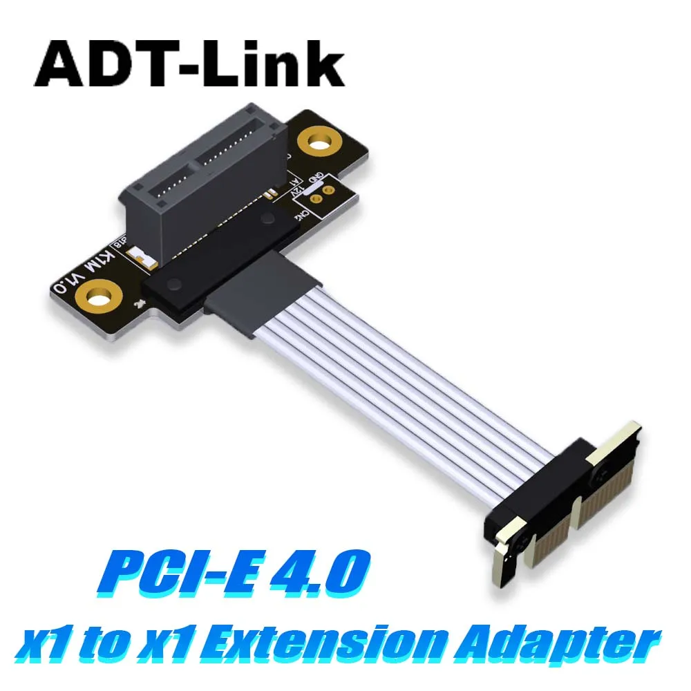 High-Speed PCIe 1x to 1x 90 Degree Right Angle Riser Card-Compatible with PCI-E 3.0&4.0-Extension Cable for Enhanced Performance