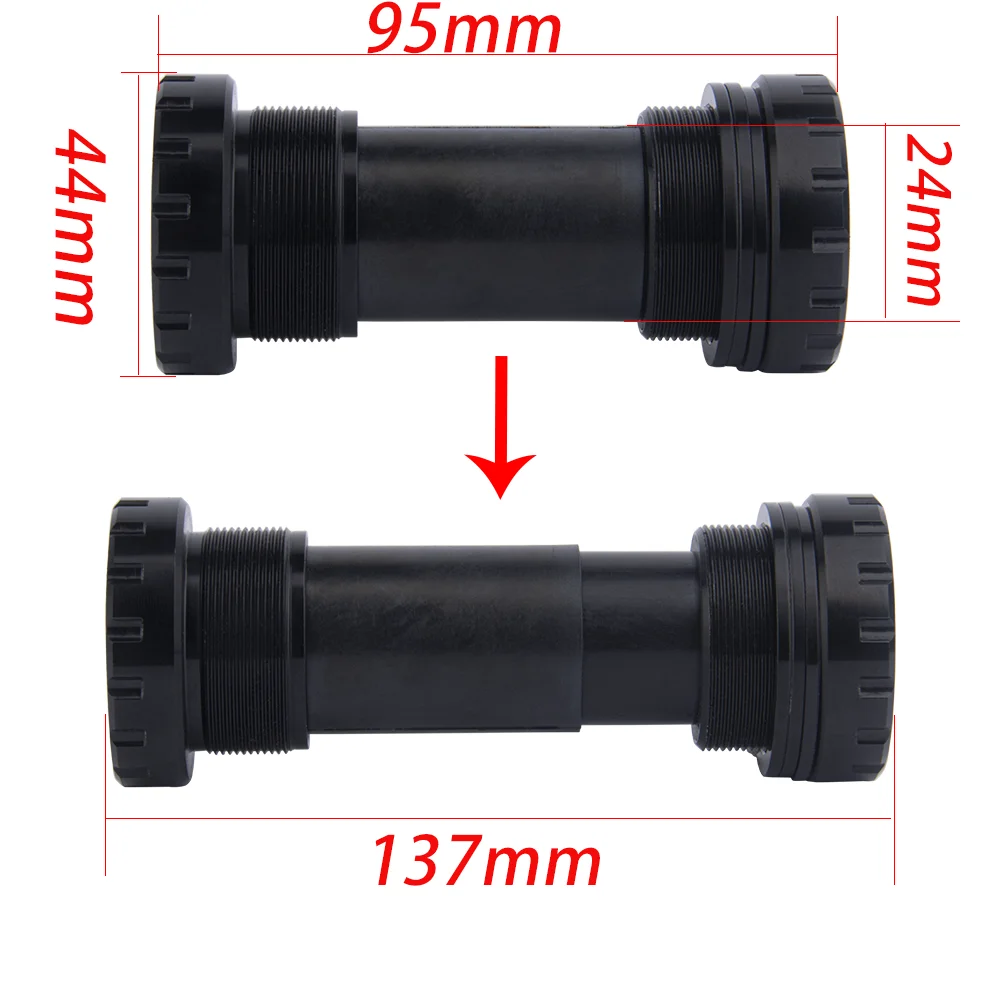 BOLANY Mountainbike Kurbelgarnitur 170MM 104BCD Kurbelgarnitur Hohl Kurbel Aluminium Legierung MTB Fahrrad Kurbel Kettenblatt Fahrrad Zubehör – Detail 7