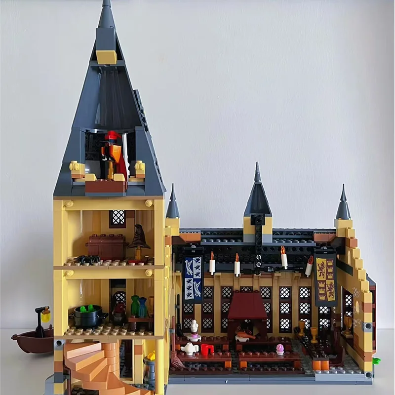 Great Hall Castle Building Compatible 75954 DIY Model Blocks Bricks Movie Children's Toy Birthday Christmas Gifts