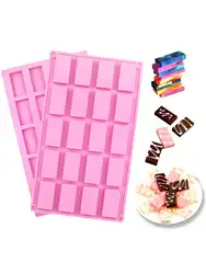 Rice Snacks Molds for Rice Krispies Treats Baking Chocolate Bar Molds Silicone Bars Rectangle Durable for Energy Handmade Gift 