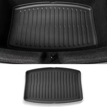 適用於特斯拉 Model 3+ Highland 2024 的前後行李箱墊 TPE 下部行李箱收納保護墊防污墊 6 最佳銷售 後車廂墊 - №6