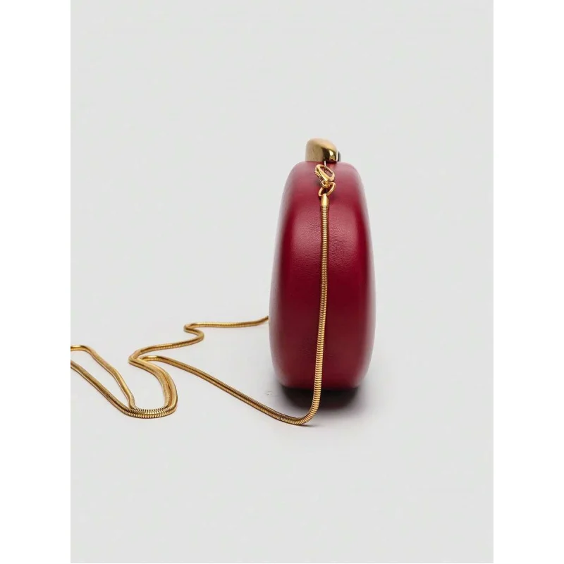 1 قطعة بو الجلود الخريف مخلب جديد ، إغلاق معدني واحد الكتف حقيبة صندوق كروسبودي ، اختيار مثالي لعيد الحب ، الراحة