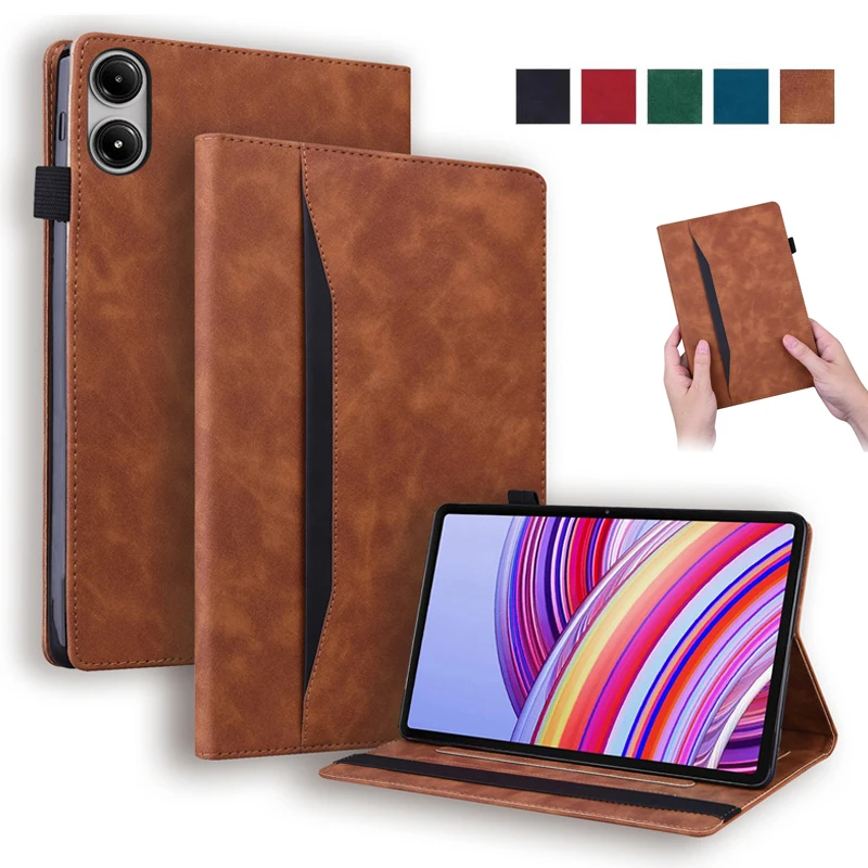 For Redmi Pad Pro Case 12.1 inch Luxury Wallet Stand Tablet Funda For Xiaomi Poco Pad Redmi Pad Pro 12.1 Case Cover Coque