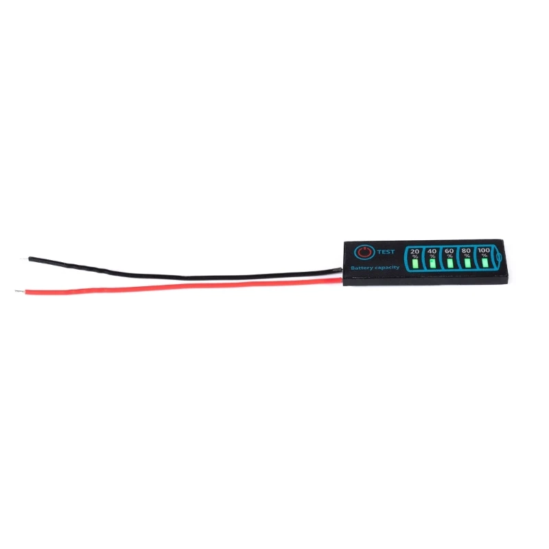 Universal Battery Power Monitor Meter Tester DC5-30V 12/24V Indicator LED Display for 3 Series Lithium Lead-Acid Battery