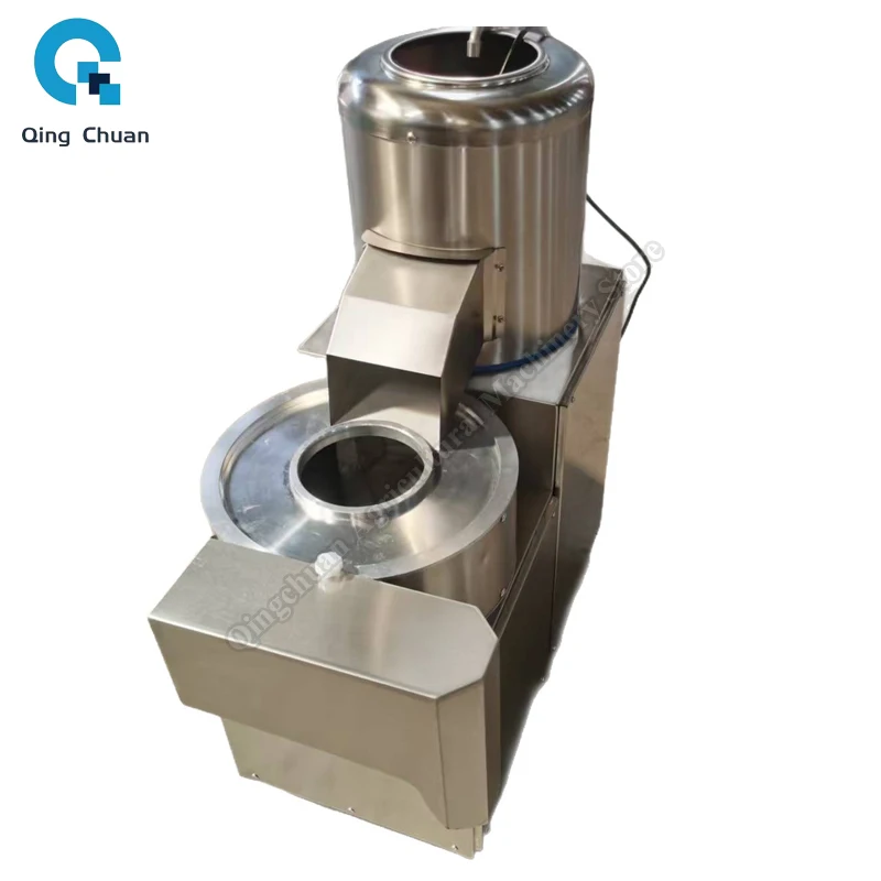Potato Peeling Slicing Shredding Machine Commercial Potato Cutting French Fry Potato Washer Peeler Cutter