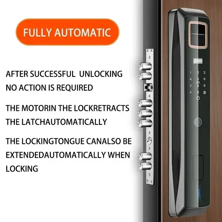 Aidmi smart door lock security home electronics rfid card password Wifi APP alarm biometric fingerprint lock