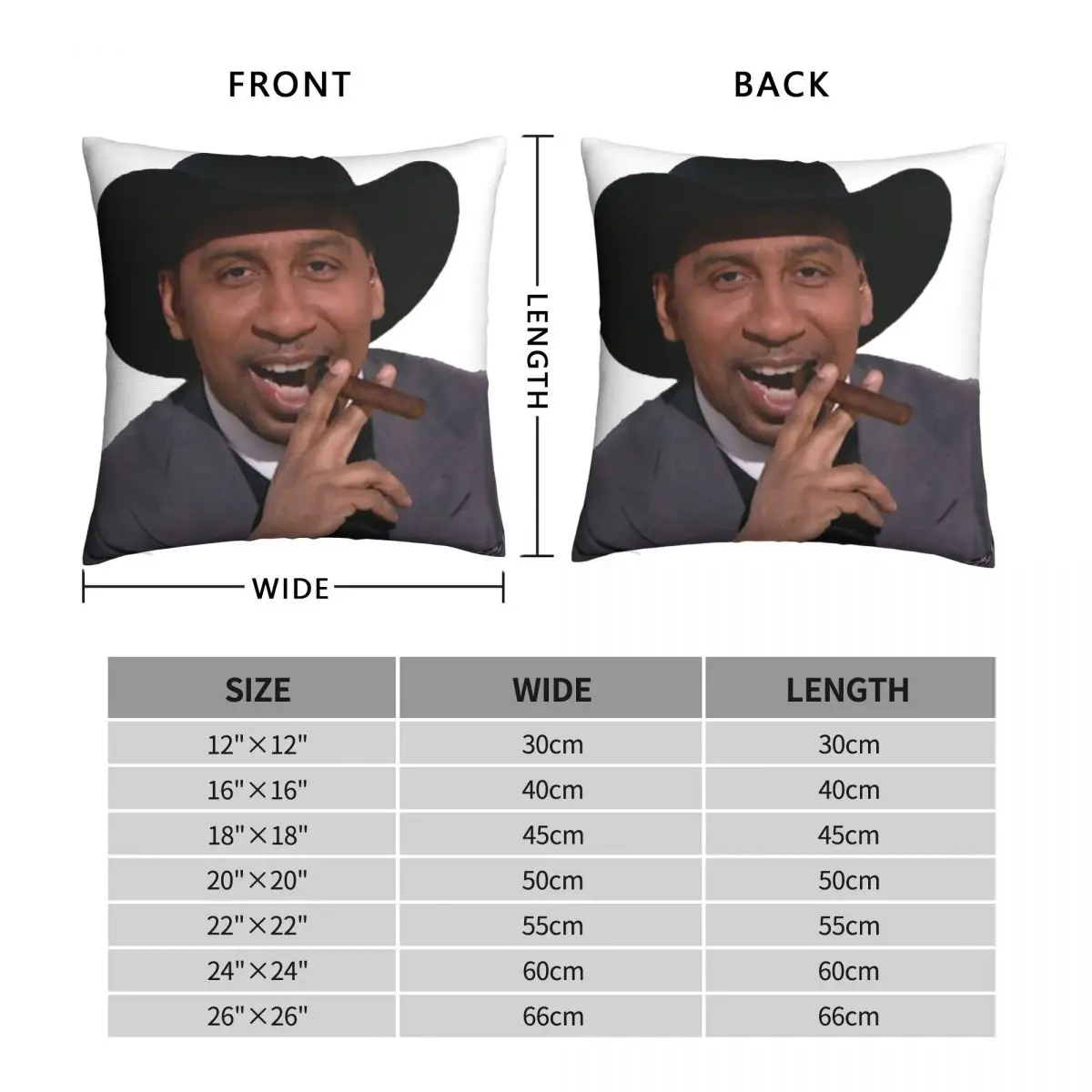 Stephen A Smith Square Pillowcase Polyester Linen Velvet Creative Zip Decor Pillow Case Bed Cushion Cover