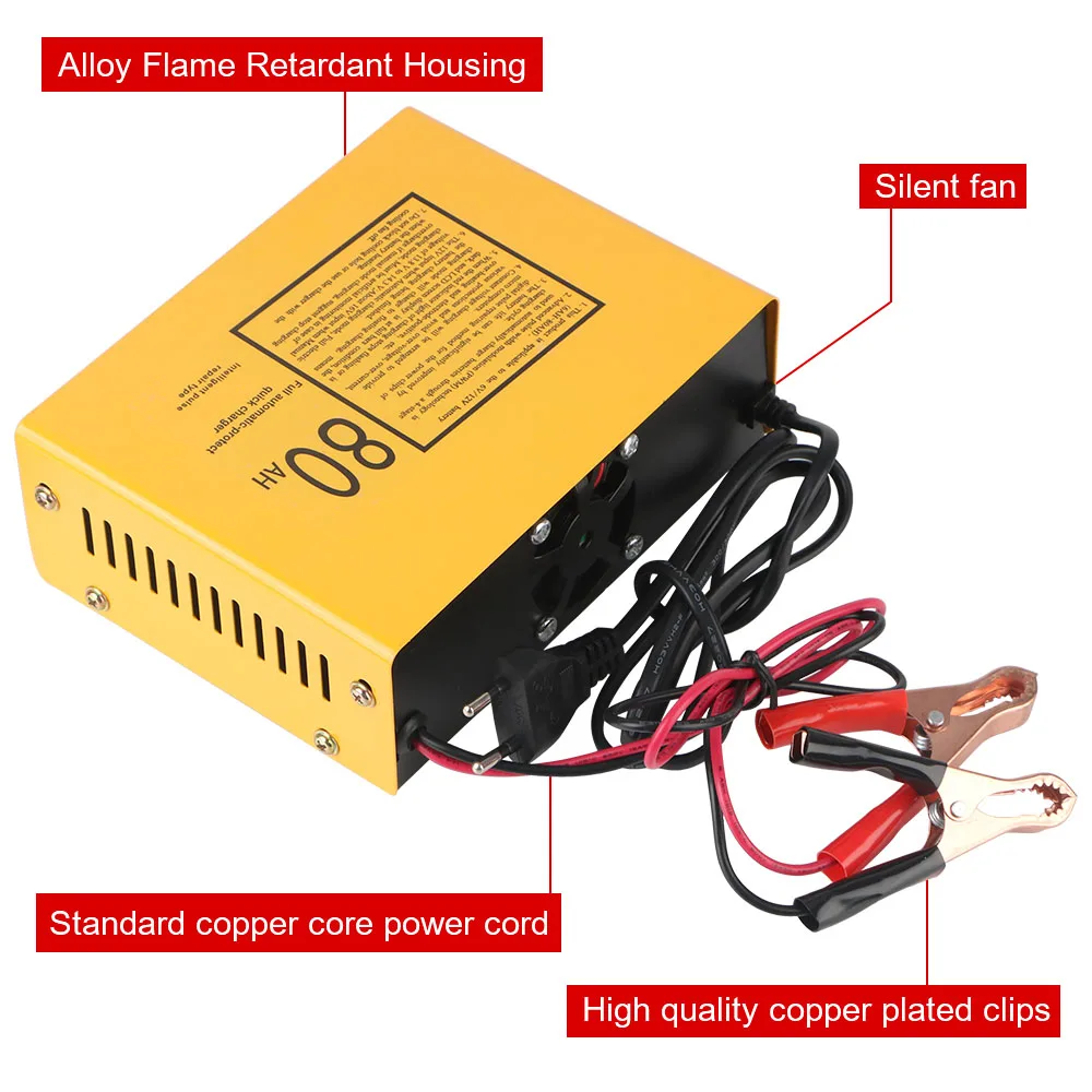 Voor Reparatie Auto Onderhouder Meerdere Beveiligingen Auto Acculader 6V/12V Beschermen Snellader Volautomatische Lcd-Display 120W