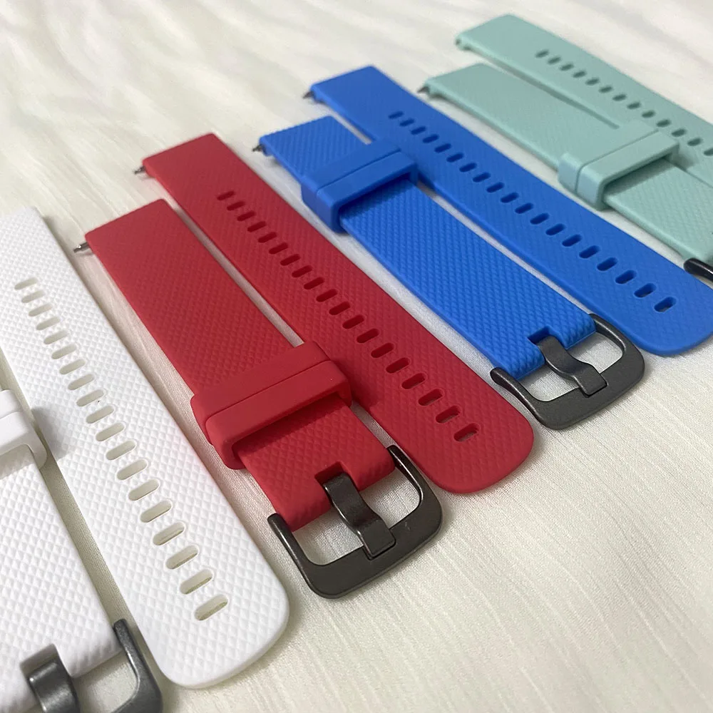 22mm นาฬิกาข้อมือซิลิโคนสำหรับ Samsung Galaxy/ Huawei GT 4 smartwatch Watch band กีฬาสายรัดข้อมือสำหรับ amazfit GTR 4