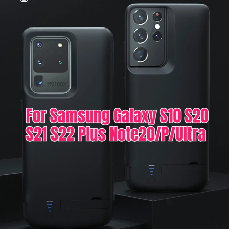 

Battery Charger Case for Samsung Galaxy S10 S20 S21 S22 Plus Note20/P/Ultra Charging Case Power Bank