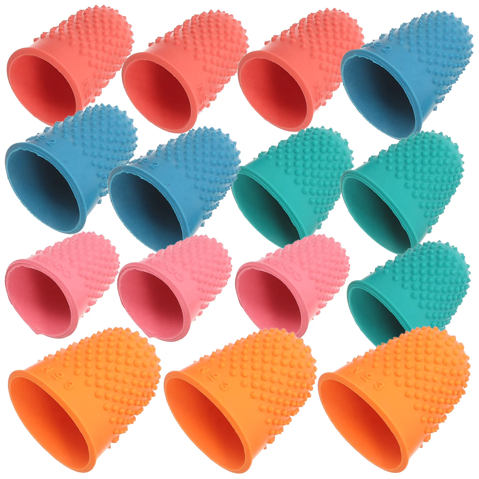 15 Pcs Rubber Finger Protection Fingers Guard Hot Protectors Cot Sleeve Fingertip Cots