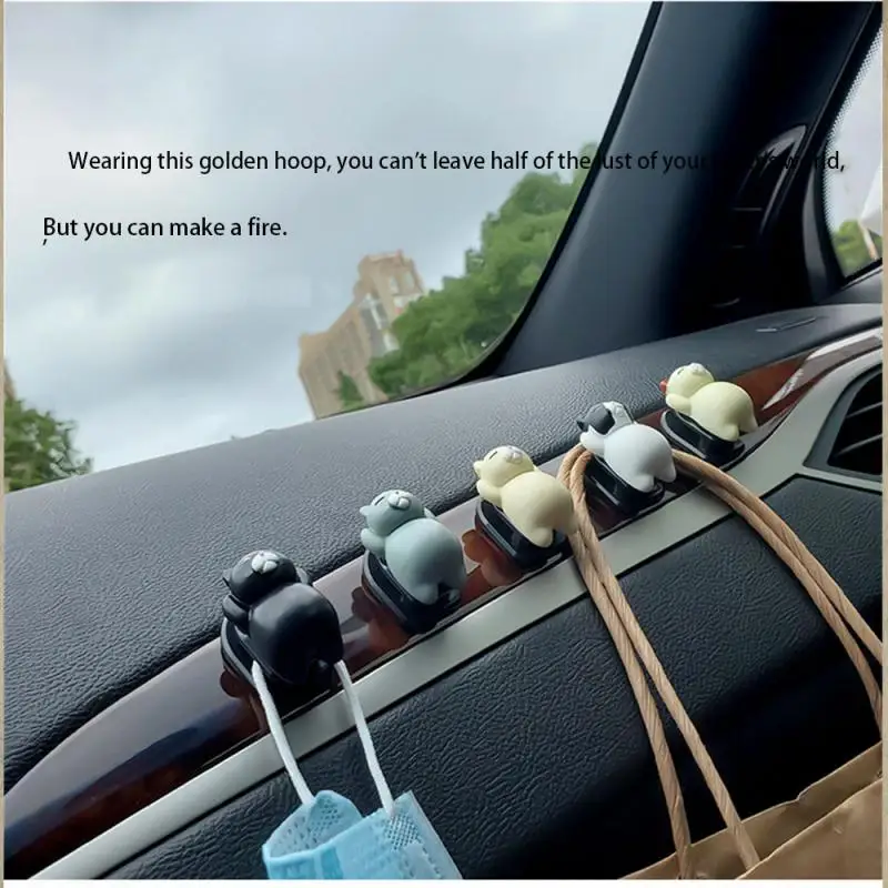 Gancho organizador para coche, forma bonita, Universal, duradero, práctico, conveniente, accesorios para coche, tipo palo, Material de seguridad