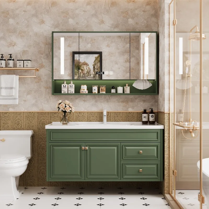 Modern Luxury Bathroom Cabinet Organizer Makeup Perfume Skincare Decorations Cupboard Skincare Small Gabinete Salon Furniture