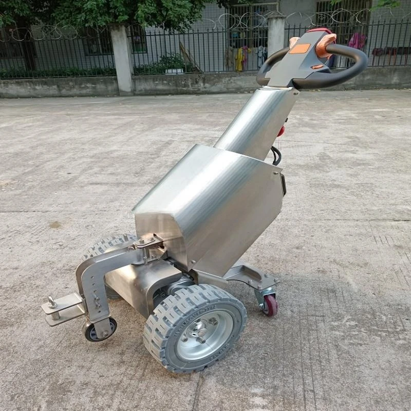 

Walking electric tractor, baggage rack electric traction handling