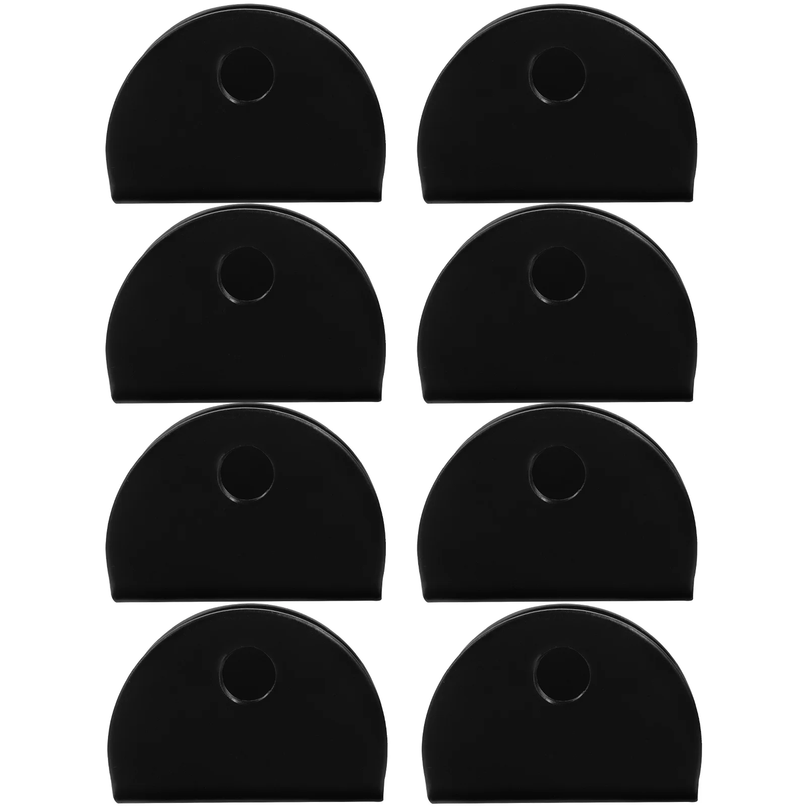 

8Pcs Mirror Clamp Bracket Semicircle Stainless Steel Floating Shelf Clamp Mirror Holder for Wall Mounting Frameless