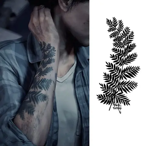 Last of Us Part 2 Ellie Herbal Tattoo Stiers Men Women Waterproof Long-lasting Arm Flower f-permanent Decals