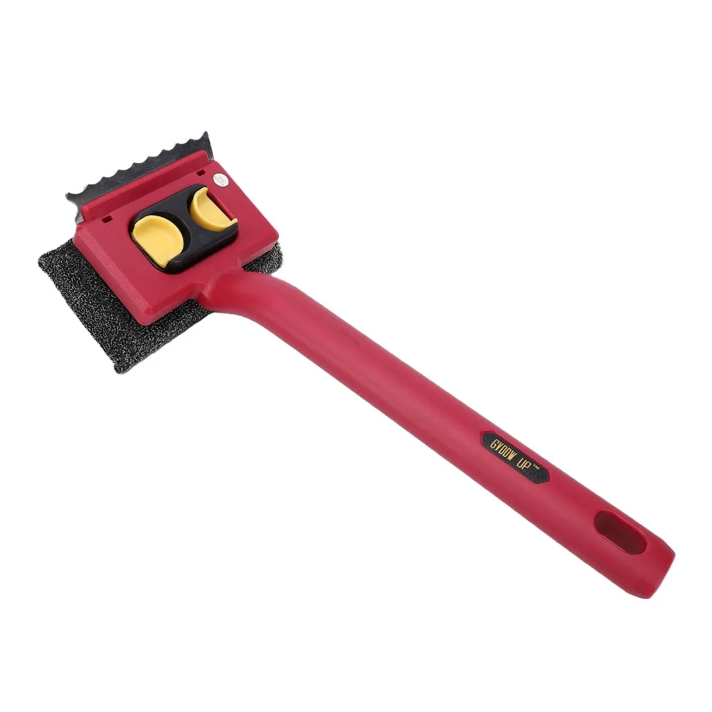 Safe Removable Head Bristleless Brush Detachable Scrub Heads Durable BBQ Grill Scraper Cleaning Tool Hiking