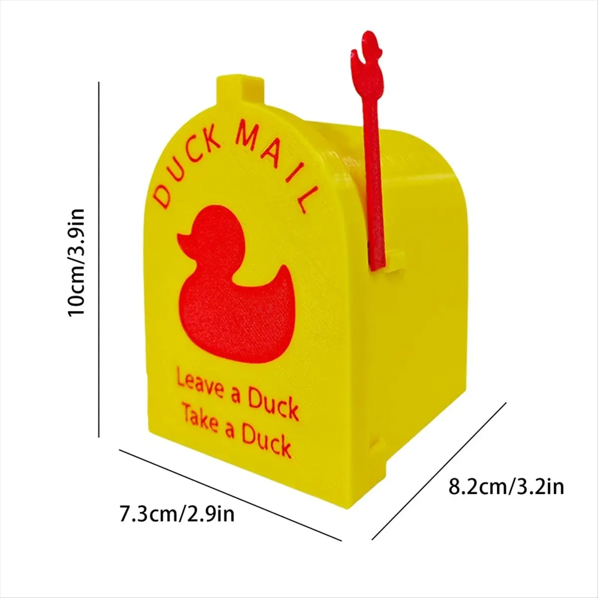 مغناطيس باب صندوق بريد صغير من كروزينج داك، ديكور صغير على شكل بطة كروز صفراء للباب والثلاجة والأسطح المعدنية #6