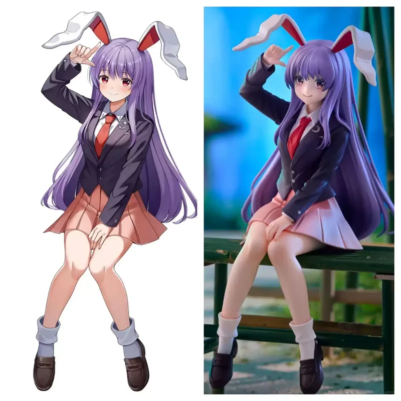 ฟิกเกอร์อนิเมะ Furyu Touhou Project Reisen Udongein Inaba แบบนั่ง ขนาด 15 ซม. ของแท้ ใหม่ ของสะสม ตกแต่งโต๊ะทำงาน ของเล่น