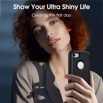 Černý kryt na telefon pro iPhone 6/iPhone 6 Plus/iPhone 6s/iPhone 6s Plus, odolný, 3vrstvý, pevný kryt 12 nejlepší prodej Originální iPhone 6s 64GB - №5