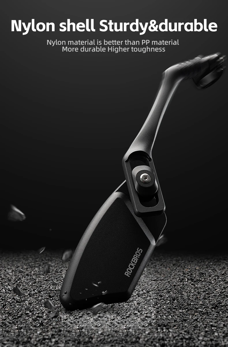 ROCKBROS Lokaler Versand Universeller Fahrrad-Rückspiegel MTB-Radspiegel für Rennrad Motorrad-Spiegelzubehör – Detail 9