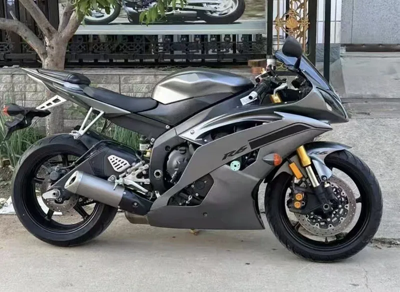 Новый комплект обвесов из ABS-пластика для мотоцикла YAMAHA R6 2008-2016, 4Gifts, серый, на заказ