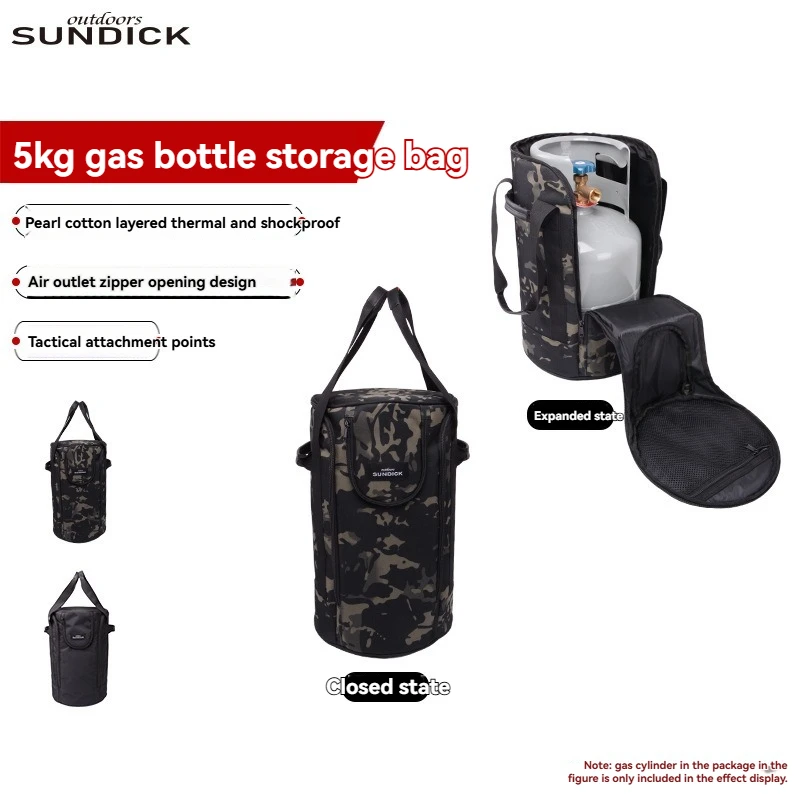 

Сумка для хранения газовых баллонов 5 кг, для кемпинга и пикников на природе, большая вместимость, утолщенная защитная сумка для газовых баллонов