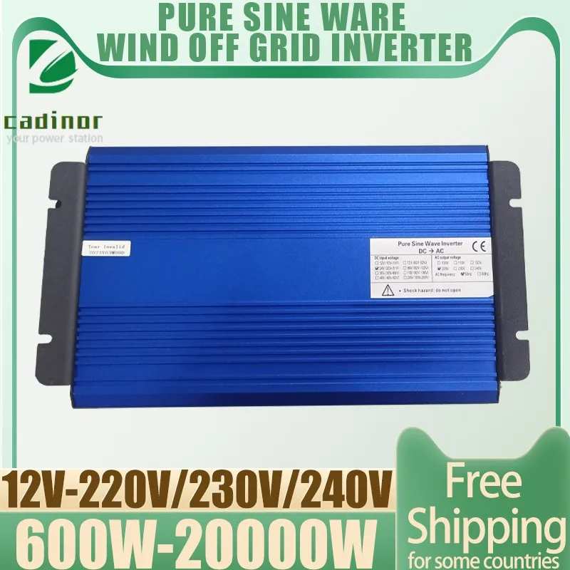 5000w 10000w20000w Pure Sine Wave Inverter DC 12V to AC 220V 230V Voltage Transfer Converter Universal EU Socket Auto Accessorie