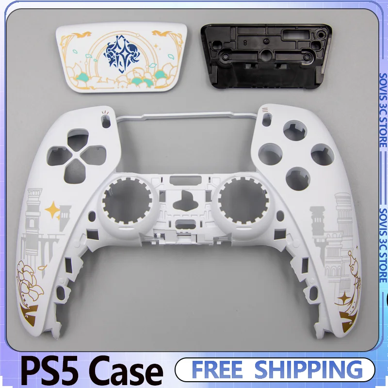 

Корпус для игрового контроллера PS5 с матовой сенсорной панелью и возможностью индивидуальной настройки (DIY) – сменная лицевая панель в игровом стиле