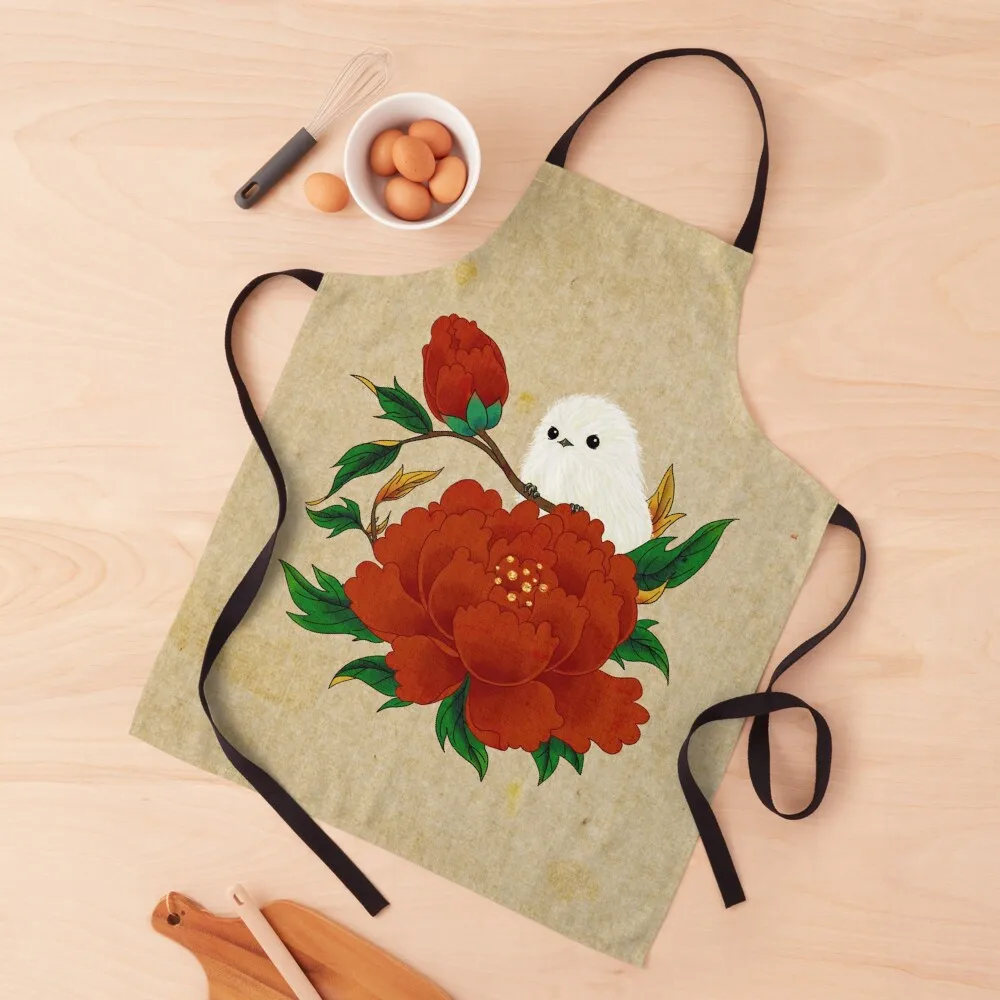 

Minhwa: Crow-Tit and Peony A Type (Korean traditional/folk art) Apron Things For The Kitchen Kitchen Items For Home Apron