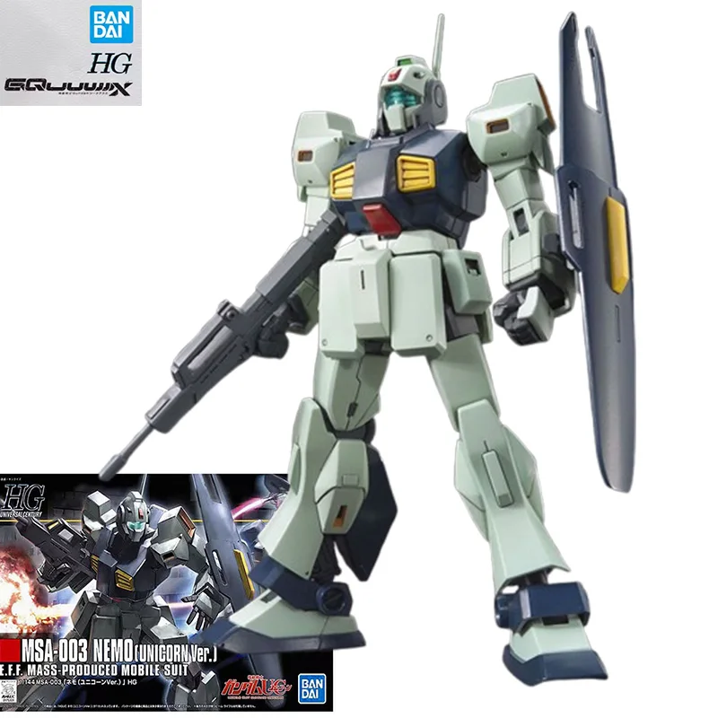 

Bandai HGUC 1/144 Gundam MSA-003 NEMO (UNIGORN Ver) аниме персонаж в сборе модель проблемная игрушка подарок для мальчика