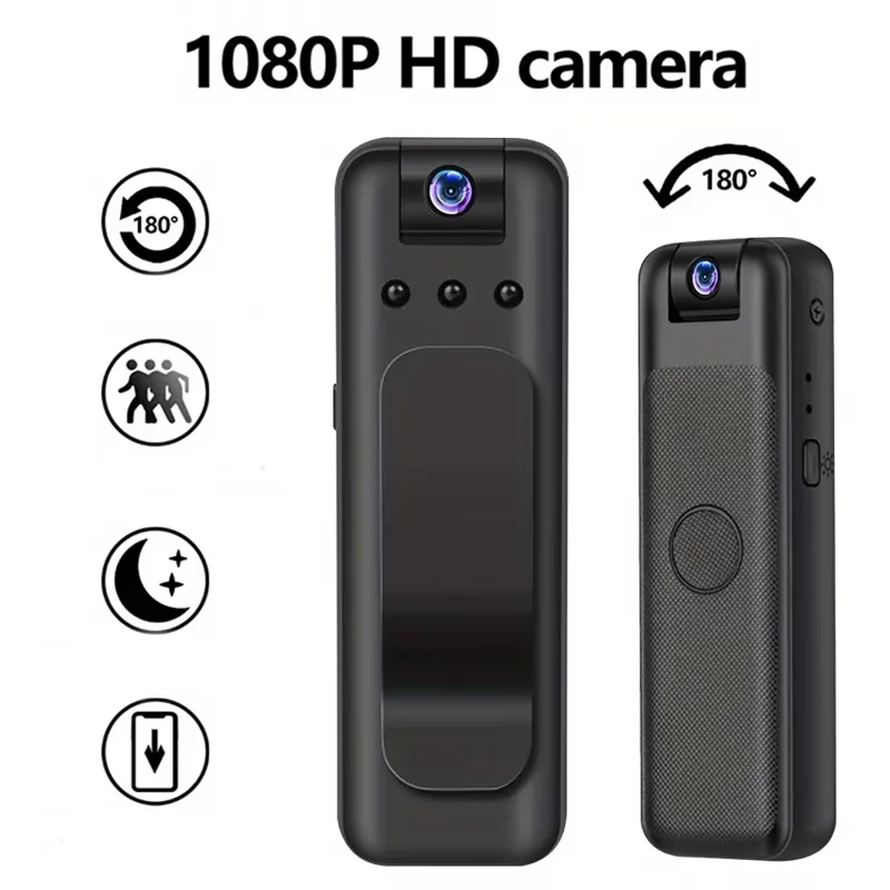1080P HD mini Camera Pen Portable Recording Pen Outdoor Sports Photography Pen Night Vision Camera 180 Rotating Camera Bracket.