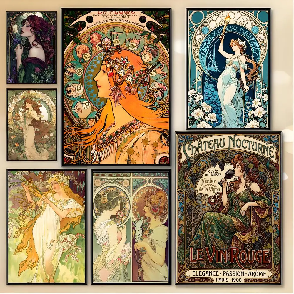 painter illustrator A-Alphonse Mucha Poster Unique Home Decoration Ideas & Stylish Interior Art
