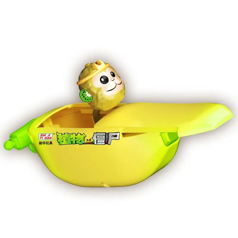 Genuine Plants vs. Zombies Toy Banana Can Surprise Can Toy Anime Figure Kiwi Pea Shooter Zombie Doctor Model Toys Birthday Gift