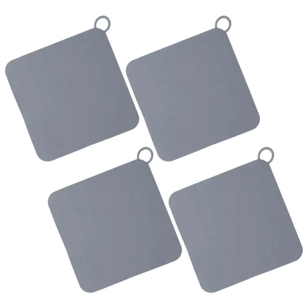 

4 Pcs Silicone Drain Cover Set Anti-Odor Floor Mat for Kitchen Bathroom Grey Medium Flexible Long Lasting Hair Catcher Food