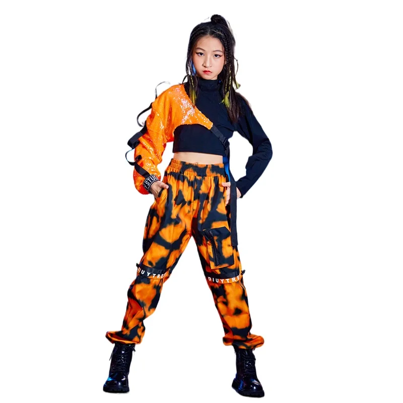 Elementary School Jazz Dance Costumes Hip Hop Hip Hop Cool Girls Hip Hop Spring Summer New Performance Costumes