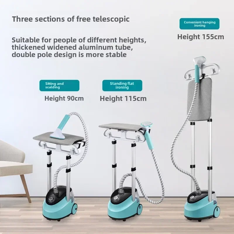 الاتحاد الأوروبي/المملكة المتحدة الأجهزة المنزلية الذكية قضيب مزدوج عمودي معلق البخار المحمولة سريع الحرارة البخار الكي مع لوحة الفرقة للملابس