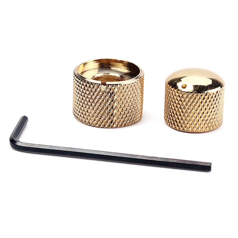 

2 In Electric Guitar Bass Knob Volume Tone Blend Control Knobs Dual Concentric Knurled